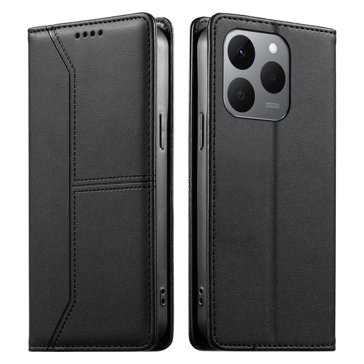Stitched Line Magnetic RFID Vegan Leather Phone Case, For Realme 16T 5G, For Realme C100 4G, For Realme C83 5G / C85 5G / 15x 5G India, For Realme 16 5G, For Realme 16 Pro+ 5G, For Realme 16 Pro 5G, For Realme C85 Pro 4G, For Realme 15T 5G             ...