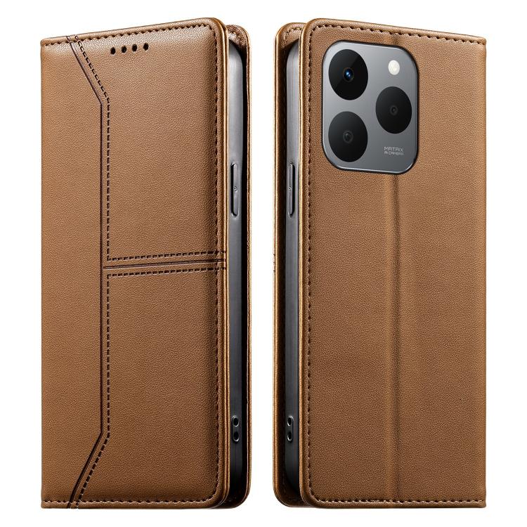 Stitched Line Magnetic RFID Vegan Leather Phone Case, For Realme 16T 5G, For Realme C100 4G, For Realme C83 5G / C85 5G / 15x 5G India, For Realme 16 5G, For Realme 16 Pro+ 5G, For Realme 16 Pro 5G, For Realme C85 Pro 4G, For Realme 15T 5G             ...