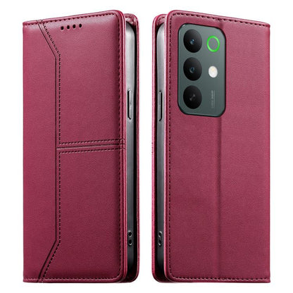 Stitched Line Magnetic RFID Vegan Leather Phone Case, For Realme 16T 5G, For Realme C100 4G, For Realme C83 5G / C85 5G / 15x 5G India, For Realme 16 5G, For Realme 16 Pro+ 5G, For Realme 16 Pro 5G, For Realme C85 Pro 4G, For Realme 15T 5G             ...