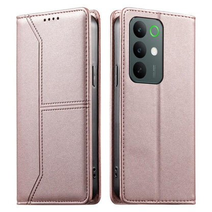 Stitched Line Magnetic RFID Vegan Leather Phone Case, For Realme 16T 5G, For Realme C100 4G, For Realme C83 5G / C85 5G / 15x 5G India, For Realme 16 5G, For Realme 16 Pro+ 5G, For Realme 16 Pro 5G, For Realme C85 Pro 4G, For Realme 15T 5G             ...