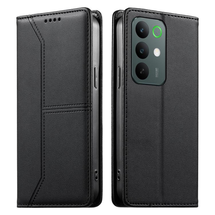 Stitched Line Magnetic RFID Vegan Leather Phone Case, For Realme 16T 5G, For Realme C100 4G, For Realme C83 5G / C85 5G / 15x 5G India, For Realme 16 5G, For Realme 16 Pro+ 5G, For Realme 16 Pro 5G, For Realme C85 Pro 4G, For Realme 15T 5G             ...