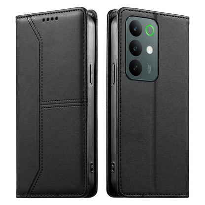 Stitched Line Magnetic RFID Vegan Leather Phone Case, For Realme 16T 5G, For Realme C100 4G, For Realme C83 5G / C85 5G / 15x 5G India, For Realme 16 5G, For Realme 16 Pro+ 5G, For Realme 16 Pro 5G, For Realme C85 Pro 4G, For Realme 15T 5G             ...