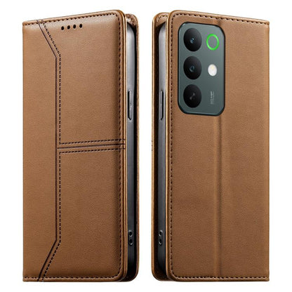 Stitched Line Magnetic RFID Vegan Leather Phone Case, For Realme 16T 5G, For Realme C100 4G, For Realme C83 5G / C85 5G / 15x 5G India, For Realme 16 5G, For Realme 16 Pro+ 5G, For Realme 16 Pro 5G, For Realme C85 Pro 4G, For Realme 15T 5G             ...