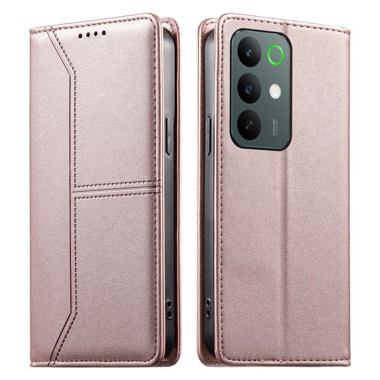 Stitched Line Magnetic RFID Vegan Leather Phone Case, For Realme 16T 5G, For Realme C100 4G, For Realme C83 5G / C85 5G / 15x 5G India, For Realme 16 5G, For Realme 16 Pro+ 5G, For Realme 16 Pro 5G, For Realme C85 Pro 4G, For Realme 15T 5G             ...