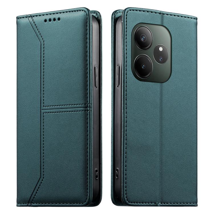 Stitched Line Magnetic RFID Vegan Leather Phone Case, For Realme 16T 5G, For Realme C100 4G, For Realme C83 5G / C85 5G / 15x 5G India, For Realme 16 5G, For Realme 16 Pro+ 5G, For Realme 16 Pro 5G, For Realme C85 Pro 4G, For Realme 15T 5G             ...