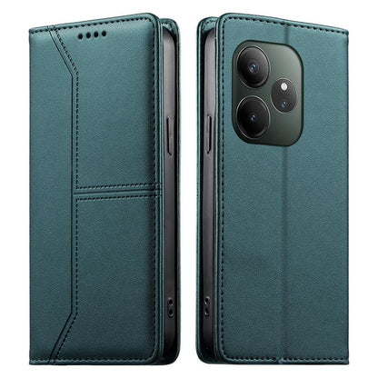 Stitched Line Magnetic RFID Vegan Leather Phone Case, For Realme 16T 5G, For Realme C100 4G, For Realme C83 5G / C85 5G / 15x 5G India, For Realme 16 5G, For Realme 16 Pro+ 5G, For Realme 16 Pro 5G, For Realme C85 Pro 4G, For Realme 15T 5G             ...
