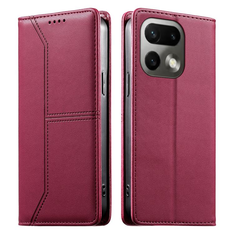 Stitched Line Magnetic RFID Vegan Leather Phone Case, For Realme 16T 5G, For Realme C100 4G, For Realme C83 5G / C85 5G / 15x 5G India, For Realme 16 5G, For Realme 16 Pro+ 5G, For Realme 16 Pro 5G, For Realme C85 Pro 4G, For Realme 15T 5G             ...