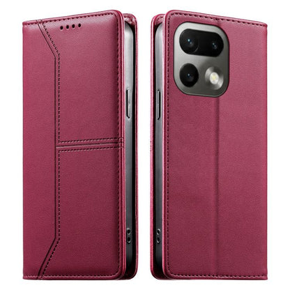 Stitched Line Magnetic RFID Vegan Leather Phone Case, For Realme 16T 5G, For Realme C100 4G, For Realme C83 5G / C85 5G / 15x 5G India, For Realme 16 5G, For Realme 16 Pro+ 5G, For Realme 16 Pro 5G, For Realme C85 Pro 4G, For Realme 15T 5G             ...