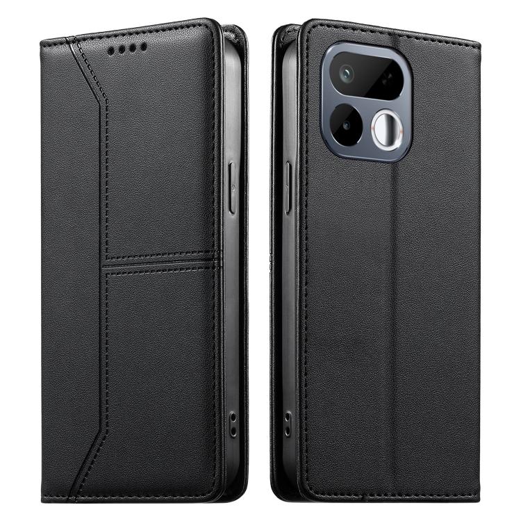 Stitched Line Magnetic RFID Vegan Leather Phone Case, For Realme 16T 5G, For Realme C100 4G, For Realme C83 5G / C85 5G / 15x 5G India, For Realme 16 5G, For Realme 16 Pro+ 5G, For Realme 16 Pro 5G, For Realme C85 Pro 4G, For Realme 15T 5G             ...