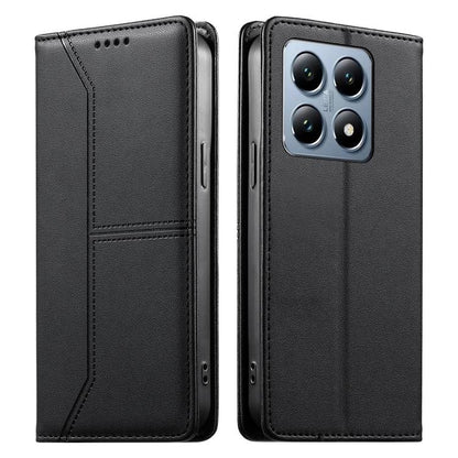 Stitched Line Magnetic RFID Vegan Leather Phone Case, For Xiaomi 17 Max 5G, For Xiaomi 17T Pro 5G, For Xiaomi 17T 5G, For Xiaomi Poco X8 Pro 5G / Redmi Turbo 5 5G, For Xiaomi 17 Ultra, For Xiaomi 17 Pro Max, For Xiaomi 17 Pro, For Xiaomi 17            ...