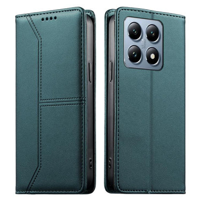 Stitched Line Magnetic RFID Vegan Leather Phone Case, For Xiaomi 17 Max 5G, For Xiaomi 17T Pro 5G, For Xiaomi 17T 5G, For Xiaomi Poco X8 Pro 5G / Redmi Turbo 5 5G, For Xiaomi 17 Ultra, For Xiaomi 17 Pro Max, For Xiaomi 17 Pro, For Xiaomi 17            ...
