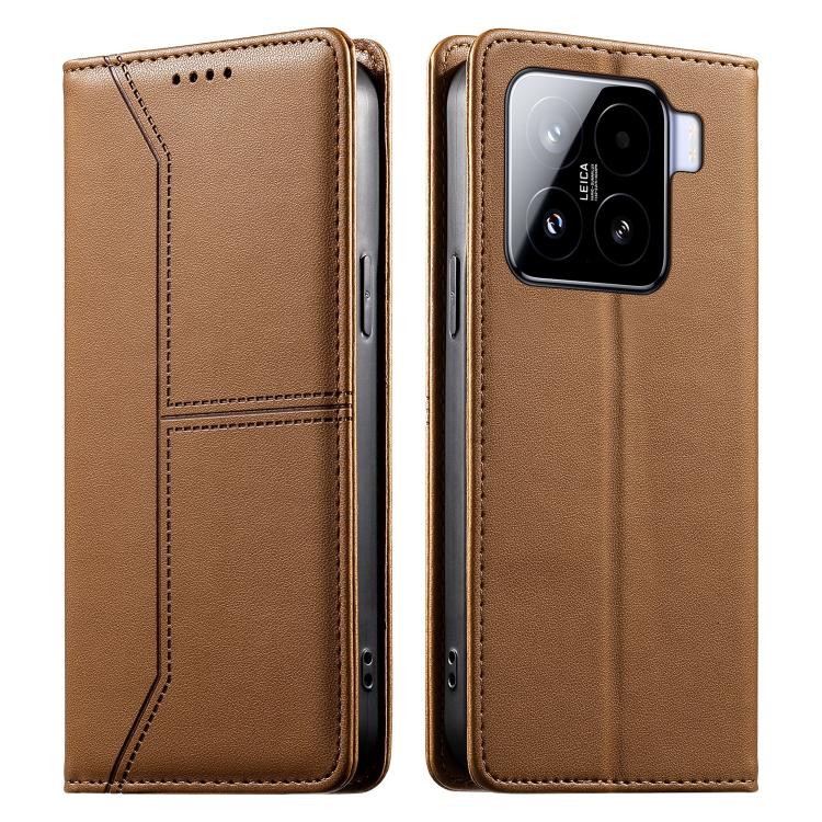 Stitched Line Magnetic RFID Vegan Leather Phone Case, For Xiaomi 17 Max 5G, For Xiaomi 17T Pro 5G, For Xiaomi 17T 5G, For Xiaomi Poco X8 Pro 5G / Redmi Turbo 5 5G, For Xiaomi 17 Ultra, For Xiaomi 17 Pro Max, For Xiaomi 17 Pro, For Xiaomi 17            ...