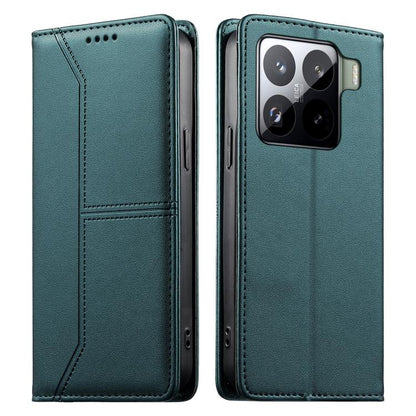 Stitched Line Magnetic RFID Vegan Leather Phone Case, For Xiaomi 17 Max 5G, For Xiaomi 17T Pro 5G, For Xiaomi 17T 5G, For Xiaomi Poco X8 Pro 5G / Redmi Turbo 5 5G, For Xiaomi 17 Ultra, For Xiaomi 17 Pro Max, For Xiaomi 17 Pro, For Xiaomi 17            ...