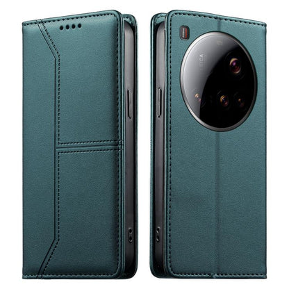 Stitched Line Magnetic RFID Vegan Leather Phone Case, For Xiaomi 17 Max 5G, For Xiaomi 17T Pro 5G, For Xiaomi 17T 5G, For Xiaomi Poco X8 Pro 5G / Redmi Turbo 5 5G, For Xiaomi 17 Ultra, For Xiaomi 17 Pro Max, For Xiaomi 17 Pro, For Xiaomi 17            ...