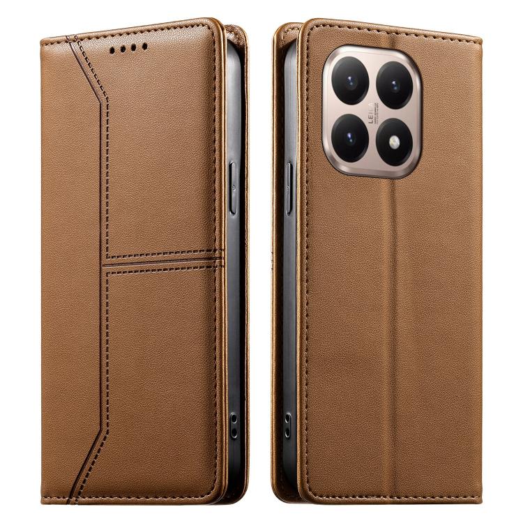 Stitched Line Magnetic RFID Vegan Leather Phone Case, For Xiaomi 17 Max 5G, For Xiaomi 17T Pro 5G, For Xiaomi 17T 5G, For Xiaomi Poco X8 Pro 5G / Redmi Turbo 5 5G, For Xiaomi 17 Ultra, For Xiaomi 17 Pro Max, For Xiaomi 17 Pro, For Xiaomi 17            ...