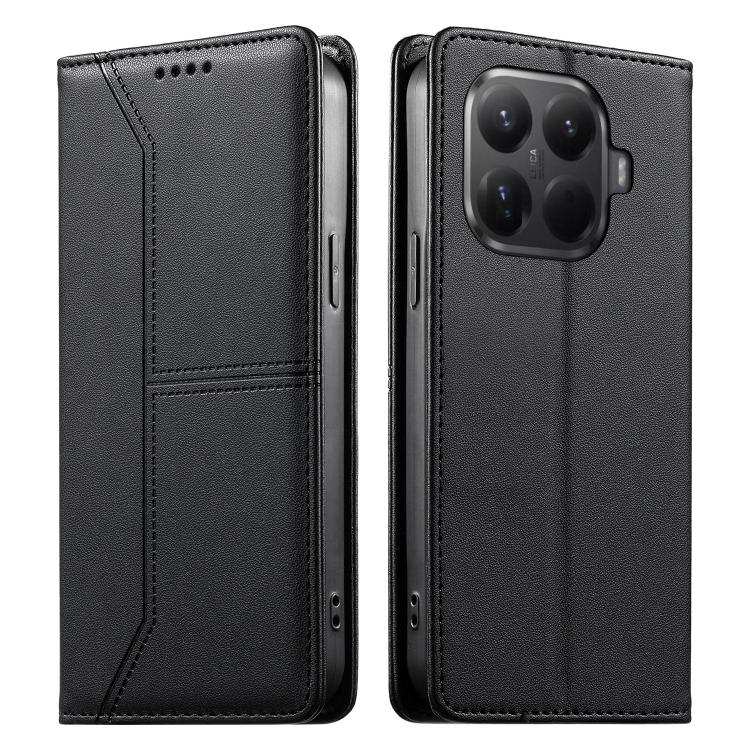 Stitched Line Magnetic RFID Vegan Leather Phone Case, For Xiaomi 17 Max 5G, For Xiaomi 17T Pro 5G, For Xiaomi 17T 5G, For Xiaomi Poco X8 Pro 5G / Redmi Turbo 5 5G, For Xiaomi 17 Ultra, For Xiaomi 17 Pro Max, For Xiaomi 17 Pro, For Xiaomi 17            ...