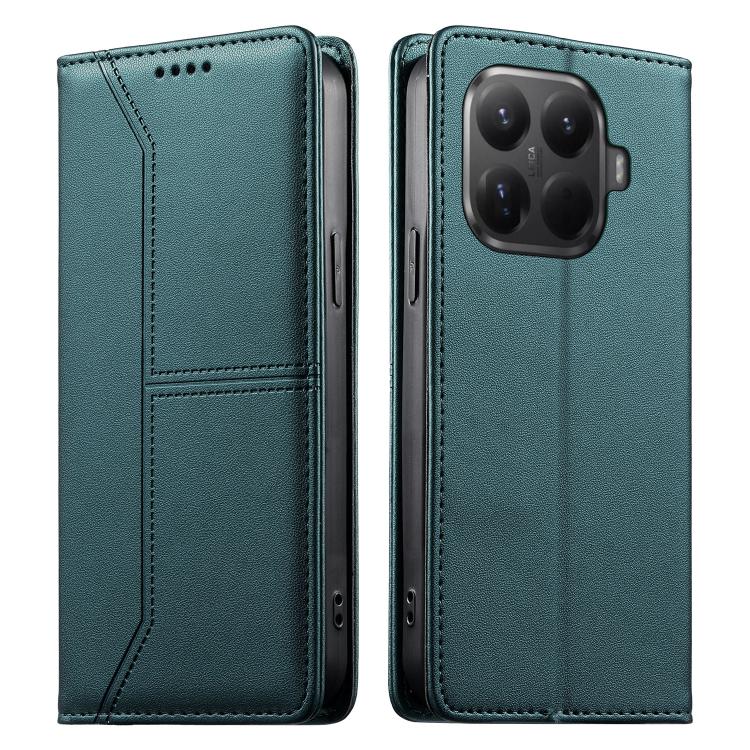 Stitched Line Magnetic RFID Vegan Leather Phone Case, For Xiaomi 17 Max 5G, For Xiaomi 17T Pro 5G, For Xiaomi 17T 5G, For Xiaomi Poco X8 Pro 5G / Redmi Turbo 5 5G, For Xiaomi 17 Ultra, For Xiaomi 17 Pro Max, For Xiaomi 17 Pro, For Xiaomi 17            ...