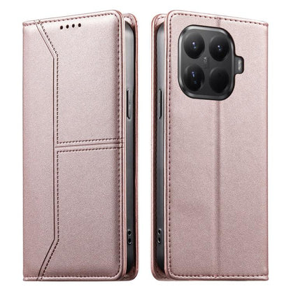 Stitched Line Magnetic RFID Vegan Leather Phone Case, For Xiaomi 17 Max 5G, For Xiaomi 17T Pro 5G, For Xiaomi 17T 5G, For Xiaomi Poco X8 Pro 5G / Redmi Turbo 5 5G, For Xiaomi 17 Ultra, For Xiaomi 17 Pro Max, For Xiaomi 17 Pro, For Xiaomi 17            ...