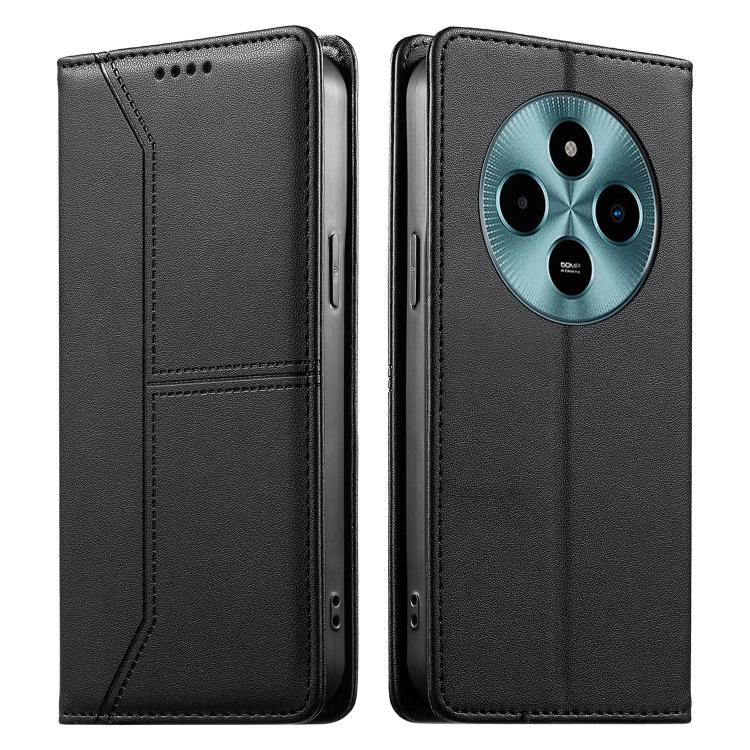 Stitched Line Magnetic RFID Vegan Leather Phone Case, For Xiaomi 17 Max 5G, For Xiaomi 17T Pro 5G, For Xiaomi 17T 5G, For Xiaomi Poco X8 Pro 5G / Redmi Turbo 5 5G, For Xiaomi 17 Ultra, For Xiaomi 17 Pro Max, For Xiaomi 17 Pro, For Xiaomi 17            ...