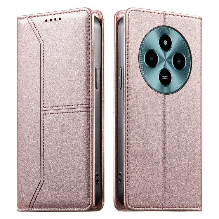 Stitched Line Magnetic RFID Vegan Leather Phone Case, For Xiaomi 17 Max 5G, For Xiaomi 17T Pro 5G, For Xiaomi 17T 5G, For Xiaomi Poco X8 Pro 5G / Redmi Turbo 5 5G, For Xiaomi 17 Ultra, For Xiaomi 17 Pro Max, For Xiaomi 17 Pro, For Xiaomi 17            ...