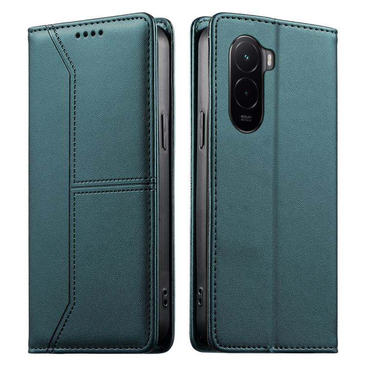 Stitched Line Magnetic RFID Vegan Leather Phone Case, For Xiaomi 17 Max 5G, For Xiaomi 17T Pro 5G, For Xiaomi 17T 5G, For Xiaomi Poco X8 Pro 5G / Redmi Turbo 5 5G, For Xiaomi 17 Ultra, For Xiaomi 17 Pro Max, For Xiaomi 17 Pro, For Xiaomi 17            ...