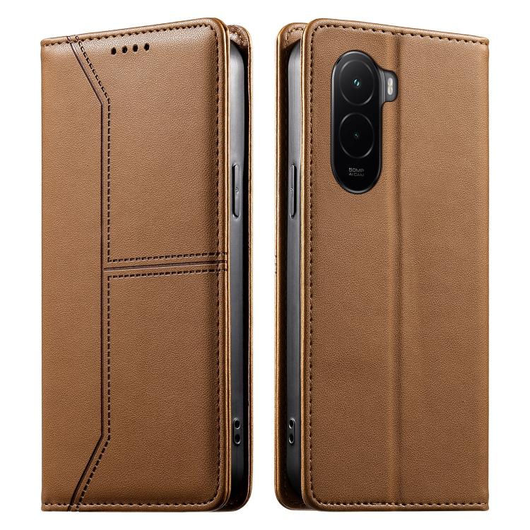 Stitched Line Magnetic RFID Vegan Leather Phone Case, For Xiaomi 17 Max 5G, For Xiaomi 17T Pro 5G, For Xiaomi 17T 5G, For Xiaomi Poco X8 Pro 5G / Redmi Turbo 5 5G, For Xiaomi 17 Ultra, For Xiaomi 17 Pro Max, For Xiaomi 17 Pro, For Xiaomi 17            ...