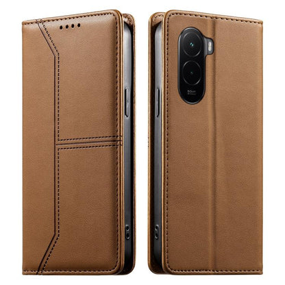 Stitched Line Magnetic RFID Vegan Leather Phone Case, For Xiaomi 17 Max 5G, For Xiaomi 17T Pro 5G, For Xiaomi 17T 5G, For Xiaomi Poco X8 Pro 5G / Redmi Turbo 5 5G, For Xiaomi 17 Ultra, For Xiaomi 17 Pro Max, For Xiaomi 17 Pro, For Xiaomi 17            ...