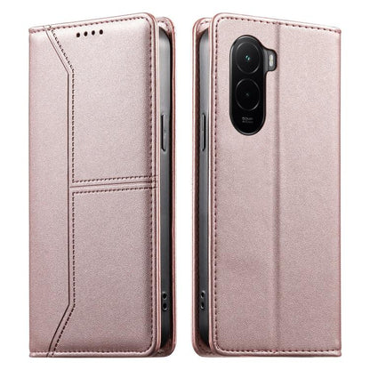 Stitched Line Magnetic RFID Vegan Leather Phone Case, For Xiaomi 17 Max 5G, For Xiaomi 17T Pro 5G, For Xiaomi 17T 5G, For Xiaomi Poco X8 Pro 5G / Redmi Turbo 5 5G, For Xiaomi 17 Ultra, For Xiaomi 17 Pro Max, For Xiaomi 17 Pro, For Xiaomi 17            ...