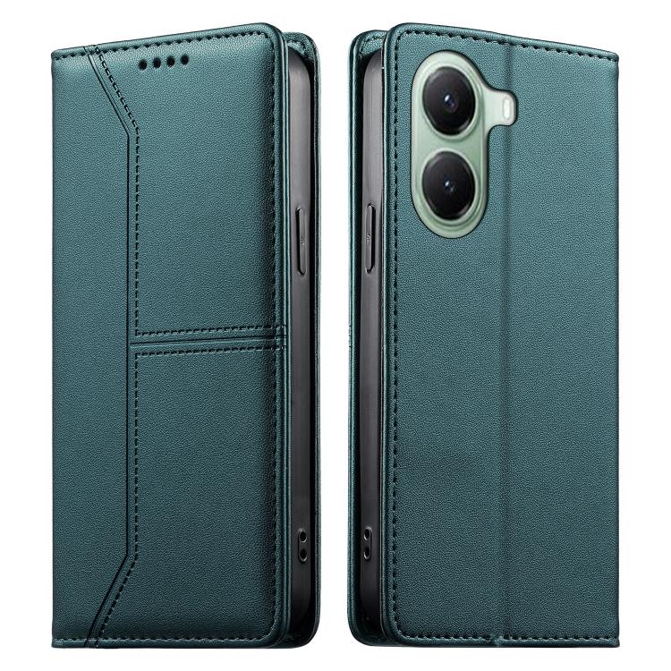 Stitched Line Magnetic RFID Vegan Leather Phone Case, For Xiaomi 17 Max 5G, For Xiaomi 17T Pro 5G, For Xiaomi 17T 5G, For Xiaomi Poco X8 Pro 5G / Redmi Turbo 5 5G, For Xiaomi 17 Ultra, For Xiaomi 17 Pro Max, For Xiaomi 17 Pro, For Xiaomi 17            ...