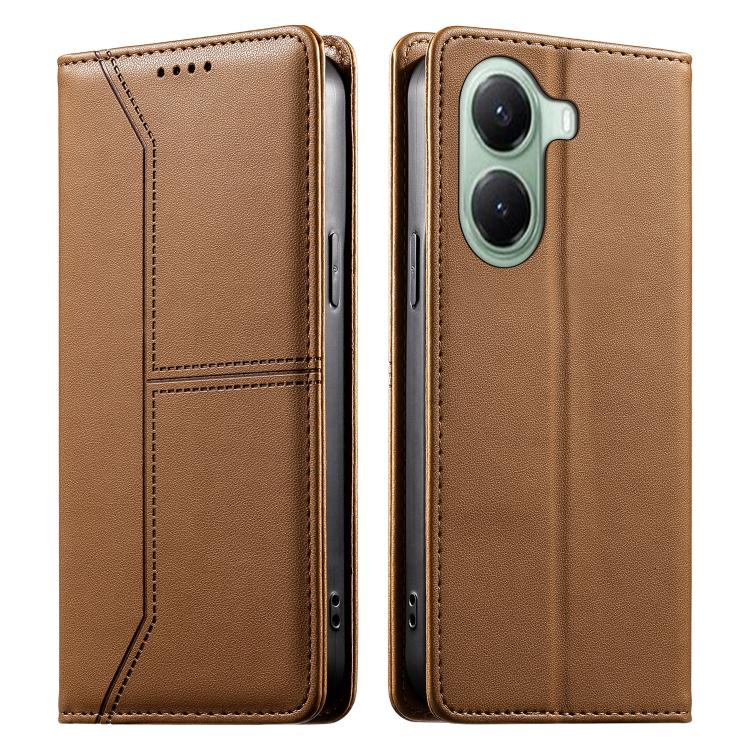 Stitched Line Magnetic RFID Vegan Leather Phone Case, For Xiaomi 17 Max 5G, For Xiaomi 17T Pro 5G, For Xiaomi 17T 5G, For Xiaomi Poco X8 Pro 5G / Redmi Turbo 5 5G, For Xiaomi 17 Ultra, For Xiaomi 17 Pro Max, For Xiaomi 17 Pro, For Xiaomi 17            ...