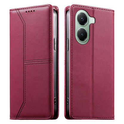 Stitched Line Magnetic RFID Vegan Leather Phone Case, For Xiaomi 17 Max 5G, For Xiaomi 17T Pro 5G, For Xiaomi 17T 5G, For Xiaomi Poco X8 Pro 5G / Redmi Turbo 5 5G, For Xiaomi 17 Ultra, For Xiaomi 17 Pro Max, For Xiaomi 17 Pro, For Xiaomi 17            ...
