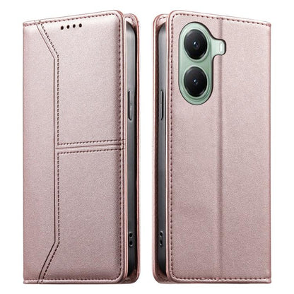 Stitched Line Magnetic RFID Vegan Leather Phone Case, For Xiaomi 17 Max 5G, For Xiaomi 17T Pro 5G, For Xiaomi 17T 5G, For Xiaomi Poco X8 Pro 5G / Redmi Turbo 5 5G, For Xiaomi 17 Ultra, For Xiaomi 17 Pro Max, For Xiaomi 17 Pro, For Xiaomi 17            ...