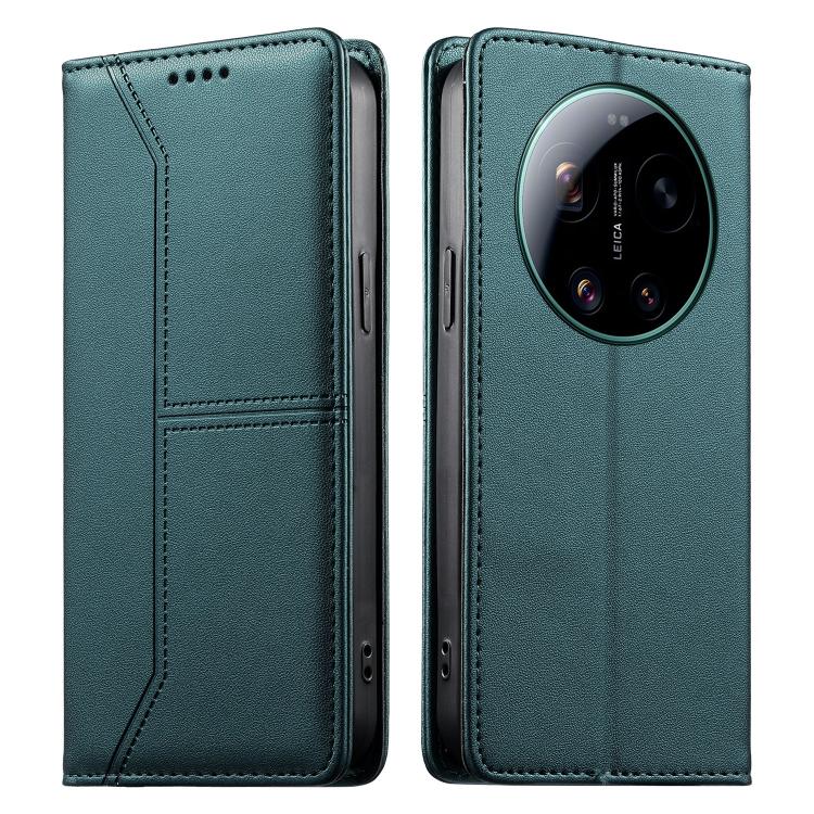 Stitched Line Magnetic RFID Vegan Leather Phone Case, For Xiaomi 17 Max 5G, For Xiaomi 17T Pro 5G, For Xiaomi 17T 5G, For Xiaomi Poco X8 Pro 5G / Redmi Turbo 5 5G, For Xiaomi 17 Ultra, For Xiaomi 17 Pro Max, For Xiaomi 17 Pro, For Xiaomi 17            ...