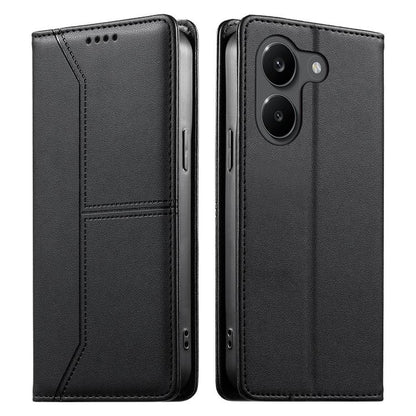 Stitched Line Magnetic RFID Vegan Leather Phone Case, For Xiaomi 17 Max 5G, For Xiaomi 17T Pro 5G, For Xiaomi 17T 5G, For Xiaomi Poco X8 Pro 5G / Redmi Turbo 5 5G, For Xiaomi 17 Ultra, For Xiaomi 17 Pro Max, For Xiaomi 17 Pro, For Xiaomi 17            ...