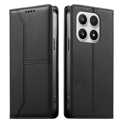 Stitched Line Magnetic RFID Vegan Leather Phone Case, For Xiaomi 17 Max 5G, For Xiaomi 17T Pro 5G, For Xiaomi 17T 5G, For Xiaomi Poco X8 Pro 5G / Redmi Turbo 5 5G, For Xiaomi 17 Ultra, For Xiaomi 17 Pro Max, For Xiaomi 17 Pro, For Xiaomi 17            ...