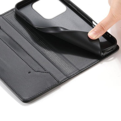 Stitched Line Magnetic RFID Vegan Leather Phone Case, For Xiaomi 17 Max 5G, For Xiaomi 17T Pro 5G, For Xiaomi 17T 5G, For Xiaomi Poco X8 Pro 5G / Redmi Turbo 5 5G, For Xiaomi 17 Ultra, For Xiaomi 17 Pro Max, For Xiaomi 17 Pro, For Xiaomi 17            ...