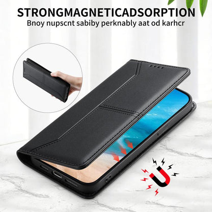 Stitched Line Magnetic RFID Vegan Leather Phone Case, For Xiaomi 17 Max 5G, For Xiaomi 17T Pro 5G, For Xiaomi 17T 5G, For Xiaomi Poco X8 Pro 5G / Redmi Turbo 5 5G, For Xiaomi 17 Ultra, For Xiaomi 17 Pro Max, For Xiaomi 17 Pro, For Xiaomi 17            ...