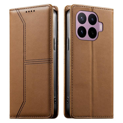 Stitched Line Magnetic RFID Vegan Leather Phone Case, For Xiaomi 17 Max 5G, For Xiaomi 17T Pro 5G, For Xiaomi 17T 5G, For Xiaomi Poco X8 Pro 5G / Redmi Turbo 5 5G, For Xiaomi 17 Ultra, For Xiaomi 17 Pro Max, For Xiaomi 17 Pro, For Xiaomi 17            ...