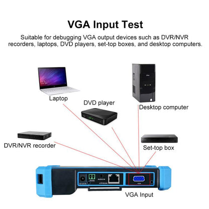 IPC-5200CPlus Network Engineering Treasure Simulated Coaxial SDI Integrated Video Surveillance Tester, US Plug, EU Plug, UK Plug, AU Plug