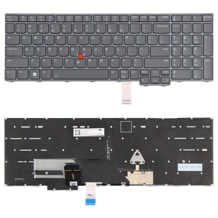 US Version Backlit Laptop Keyboard with Pointing for Lenovo ThinkPad ...