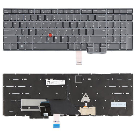 Clavier rétroéclairé version américaine pour ordinateur portable avec dispositif de pointage pour Lenovo ThinkPad P16 Gen 1 P16 Gen 2 21D6 21D7 21FB 21FA, pour Lenovo ThinkPad P16 Gen 1