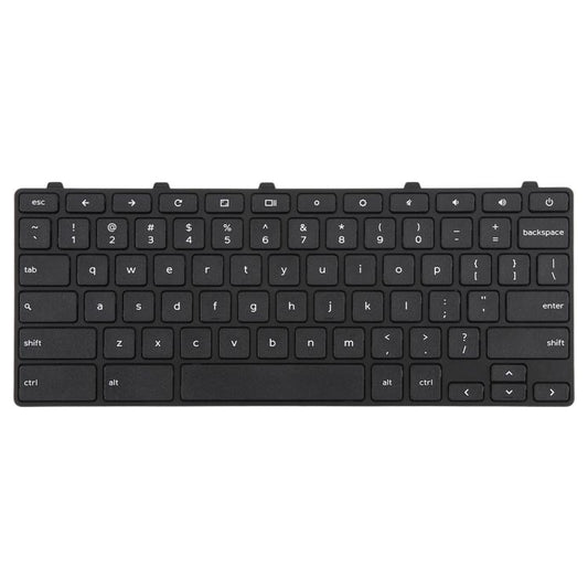 Clavier d'ordinateur portable version US avec bouton d'alimentation pour Dell Chromebook 11 3180 3189 3190 3380 3300 3310, pour Dell Chromebook 11 3180 (noir)