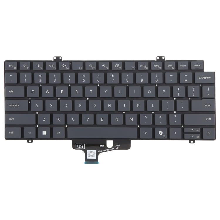 Pour clavier d'ordinateur portable Dell Pro 14 Plus PB14250 14255 Pro Max 14 Series version US, pour Dell Pro 14 Plus PB14250 (gris)