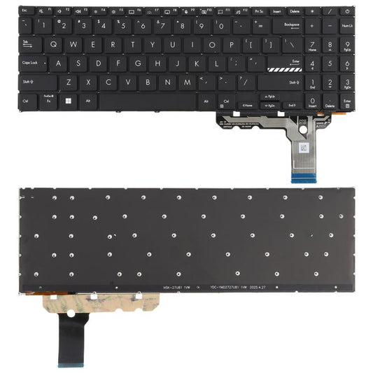 Pour clavier d'ordinateur portable rétroéclairé version US ASUS Vivobook X1504 X1504Z X1504V X1504VA, pour ASUS Vivobook X1504 (Noir)