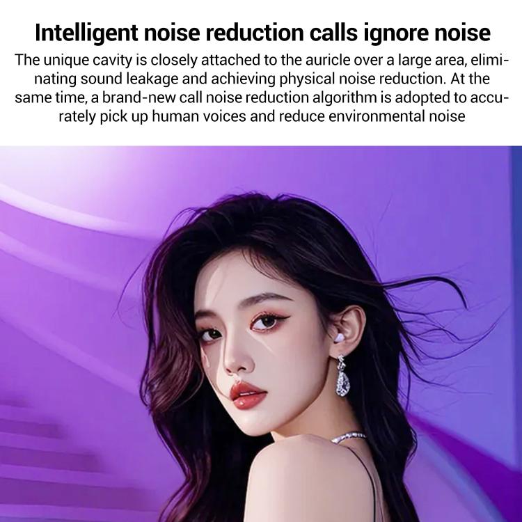 SK32 Digital Display Sleep Noise Reduction Ultra-Mini In-Ear Bluetooth Earphones, SK32