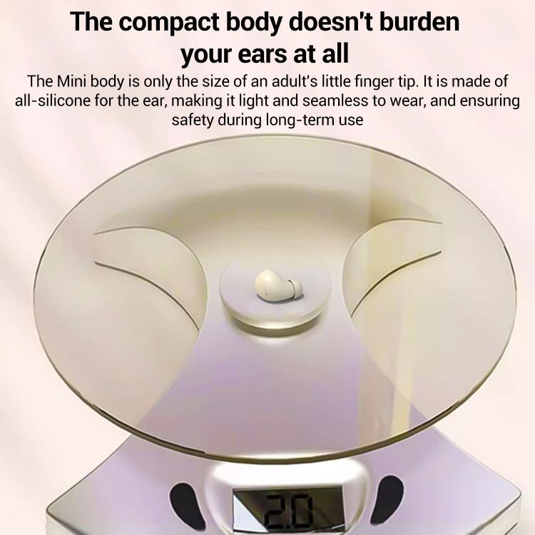 Sleep Noise Reduction Slide-Cover Ultra-Mini Semi-In-Ear Bluetooth Earphones, mini13N