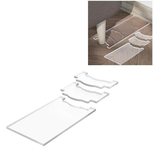 Klare Acryl-Möbel Anti-Rutsch-Schutzdichtung Wandabstandshalter, Einzelpackung, Doppelpackung
