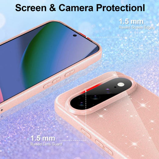 Fine Hole Glossy Glitter Magnetic TPU Phone Case with Same Color Hand Strap, For Google Pixel 11 Pro XL, For Google Pixel 11, For Google Pixel 11 Pro, For Google Pixel 10a, For Google Pixel 10 Pro XL, For Google Pixel 10 Pro, For Google Pixel 10       ...
