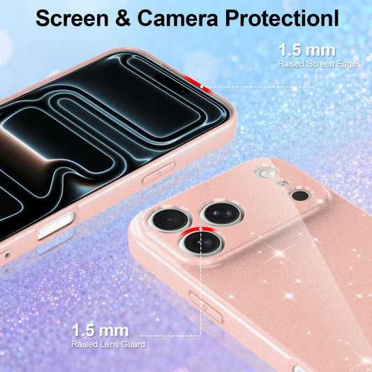 Fine Hole Glossy Glitter Magnetic TPU Phone Case with Same Color Hand Strap, For iPhone 18 Pro, For iPhone 18 Pro Max, For iPhone 17e / 16e, For iPhone 17 Pro Max, For iPhone 17 Pro, For iPhone 17, For iPhone Air, For iPhone 16 Pro Max, For iPhone 16 P...