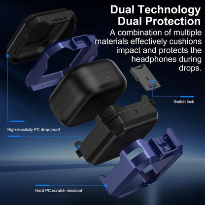 Thunder Armor Anti-fall Earphones Protective Cover with Switch, For Samsung Galaxy Buds 4 / 4 Pro